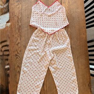 Bali Red and White Polka Dot Pajama Set